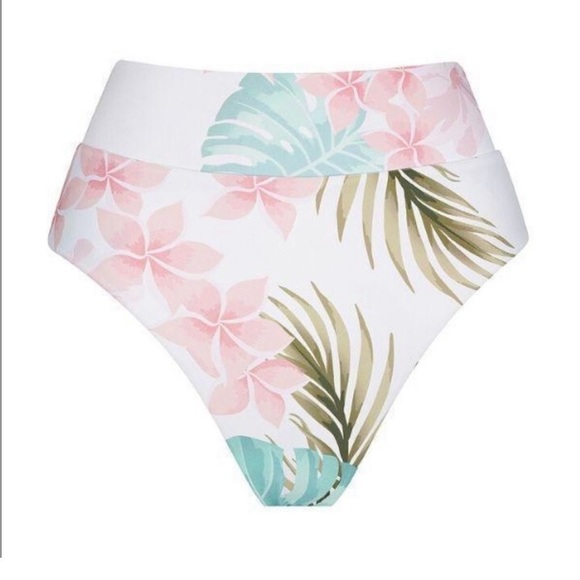 Infamous White Palm Bikini Bottoms size Medium - Picture 2 of 8